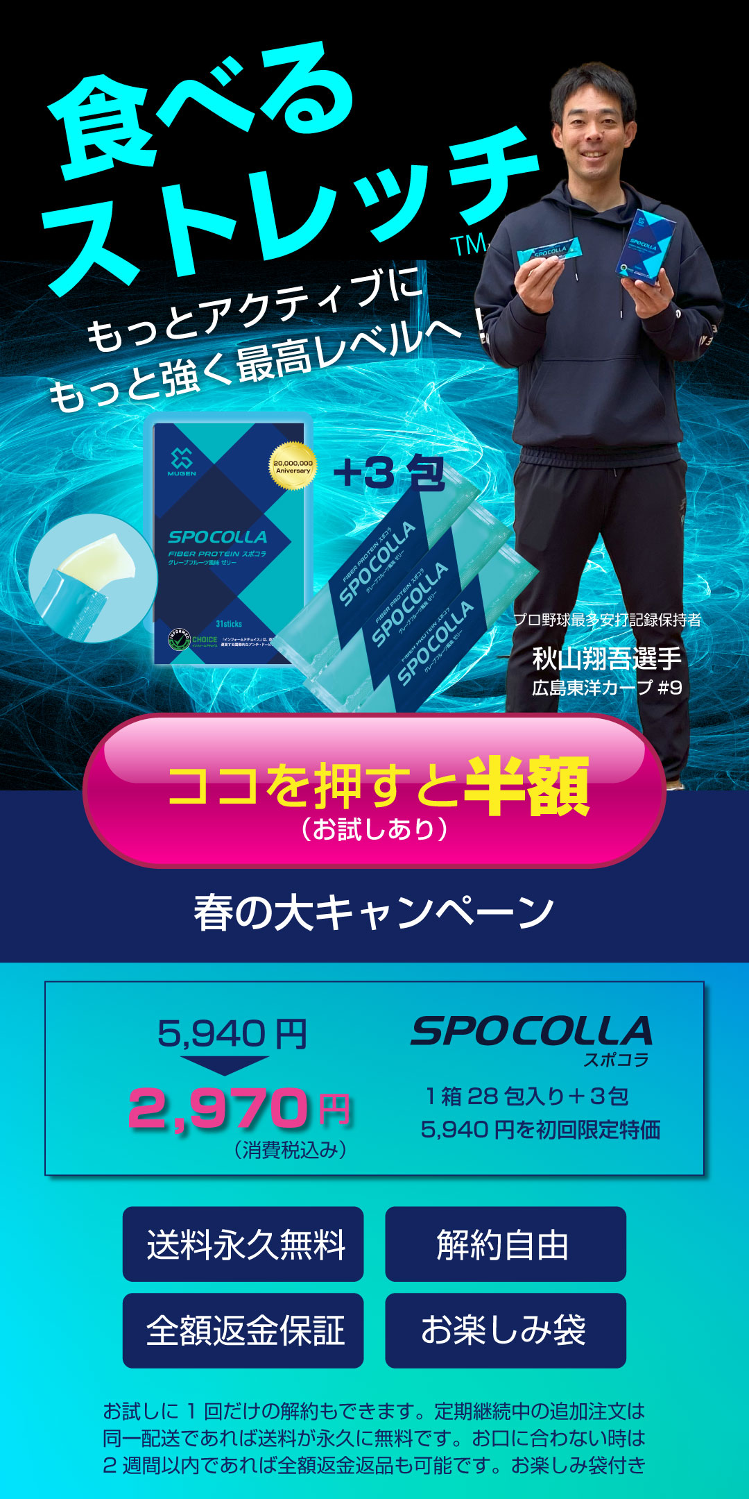 食べるストレッチのスポコラ初回半額